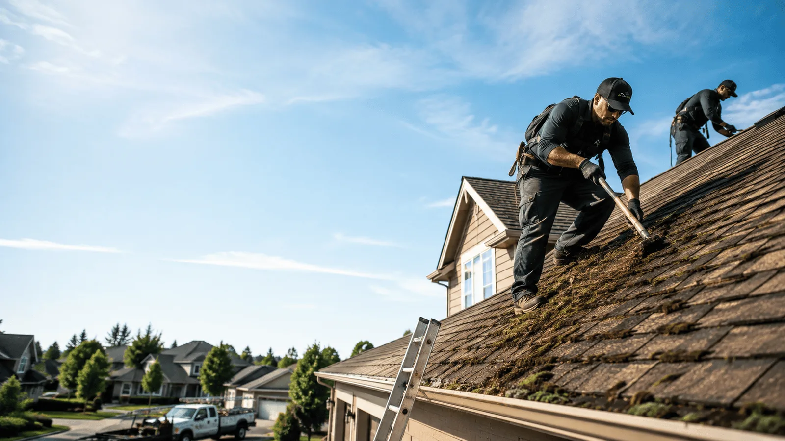 Roof Moss Removal in Grandview, MO near me